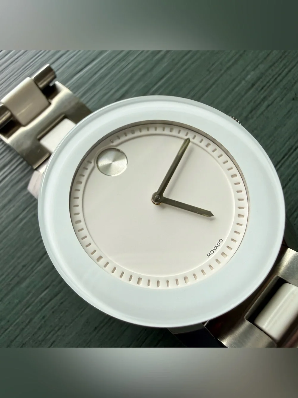 Movado Bold Watch White and Stainless Steel Men's Watch